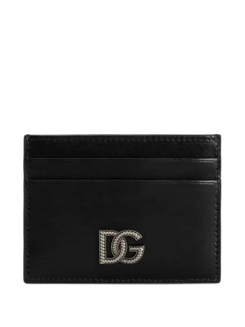 Dolce & Gabbana Tempesta calfskin card holder Black BP0330AU994