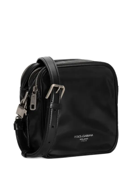 Dolce & Gabbana leather messenger bag Black BM2187AU996