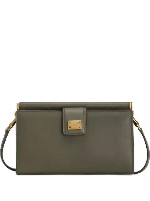 Dolce & Gabbana plongé calfskin phone bag Green BI3367A9S25