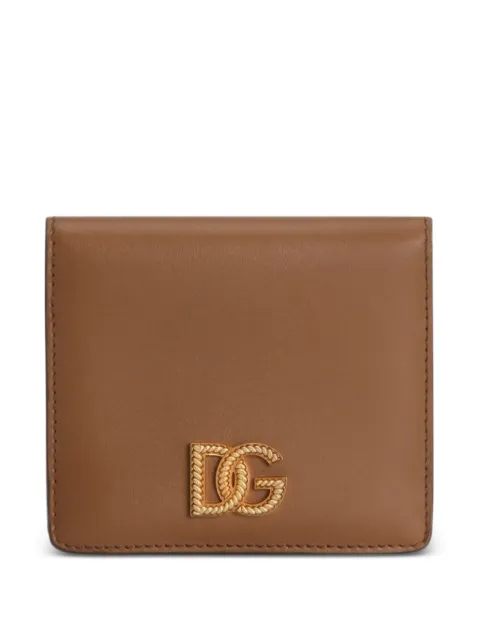 Dolce & Gabbana calfskin wallet with DG logo Neutrals BI3339AK274
