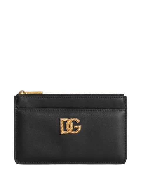 Dolce & Gabbana logo-plaque zip wallet Black BI1261AK274