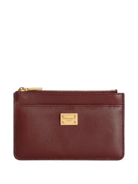 Dolce & Gabbana Plongé calfskin card holder Red BI1261A9S25