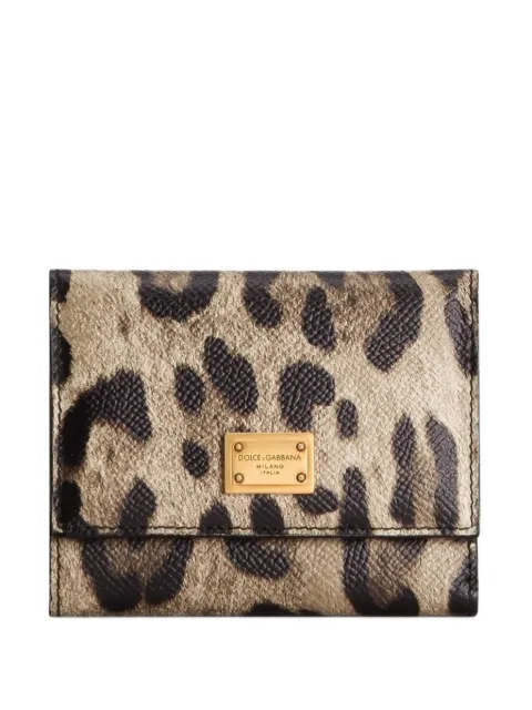 Dolce & Gabbana leopard-print zip wallet Brown BI0770AX566HY13M