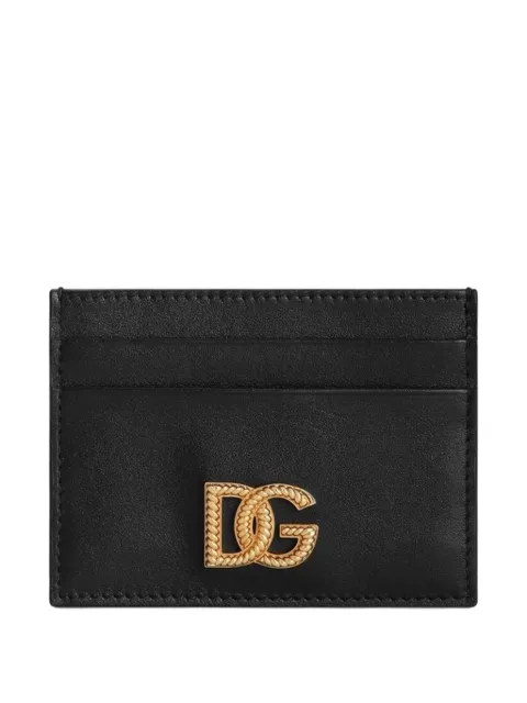 Dolce & Gabbana Woven DG logo cardholder Black BI0330AK274