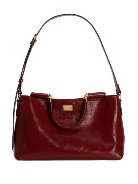 Dolce & Gabbana Vittoria calfskin handbag Red BB7896AZ000