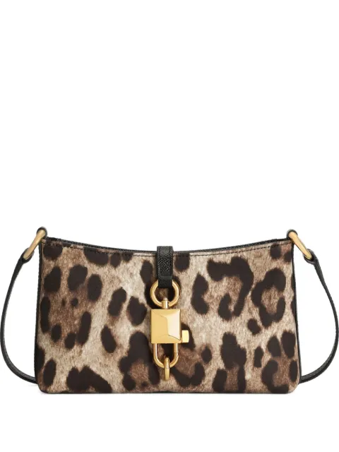 Dolce & Gabbana animal-printed lock-detail shoulder bag Neutrals BB7891A0007