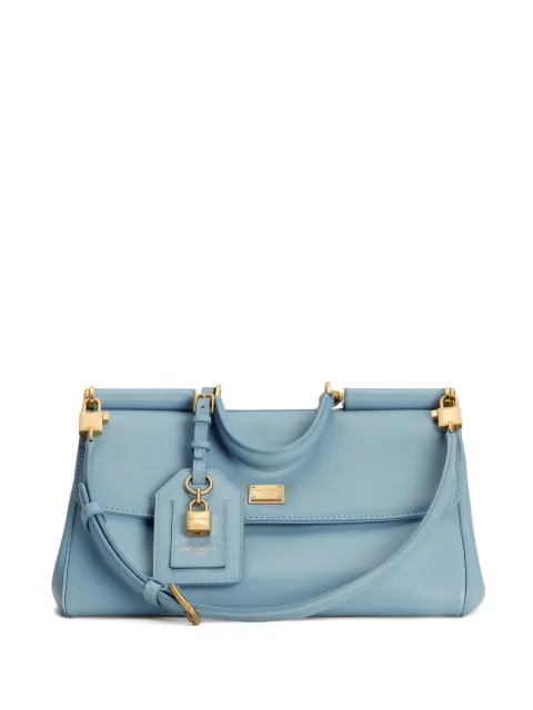 Dolce & Gabbana medium My Sicily handbag in plongé calfskin Blue BB7782B7321
