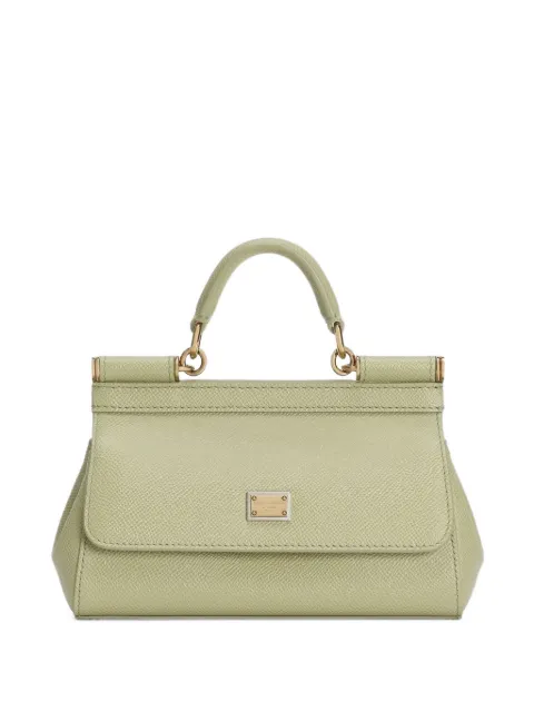 Dolce & Gabbana mini Sicily handbag in Dauphine calfskin Green BB7116B1001