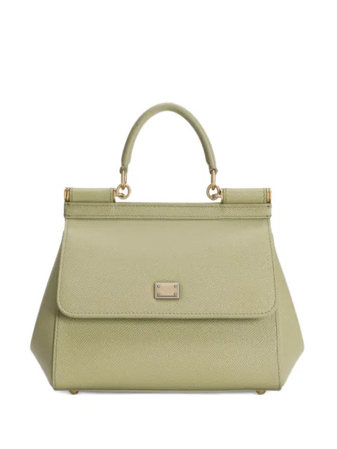 Dolce & Gabbana small Sicily handbag in Dauphine calfskin Green BB6003B1001