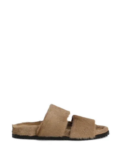 Dolce & Gabbana DG Casual kid goat sandals Brown A80574A0089
