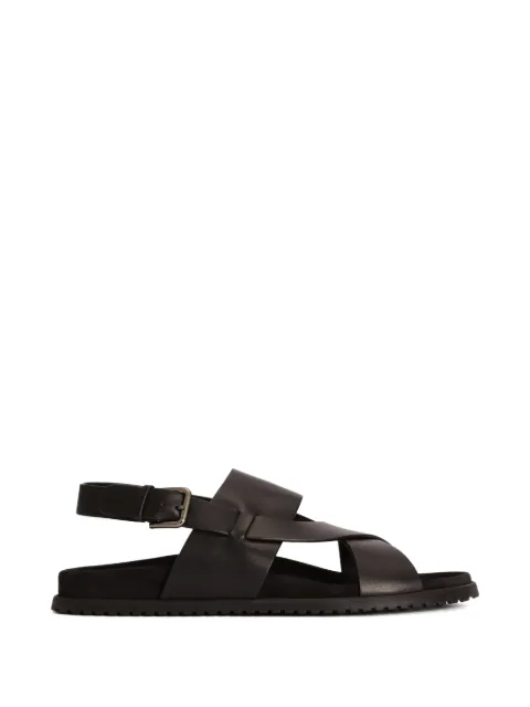 Dolce & Gabbana DG casual calfskin sandals Black A80568A0118