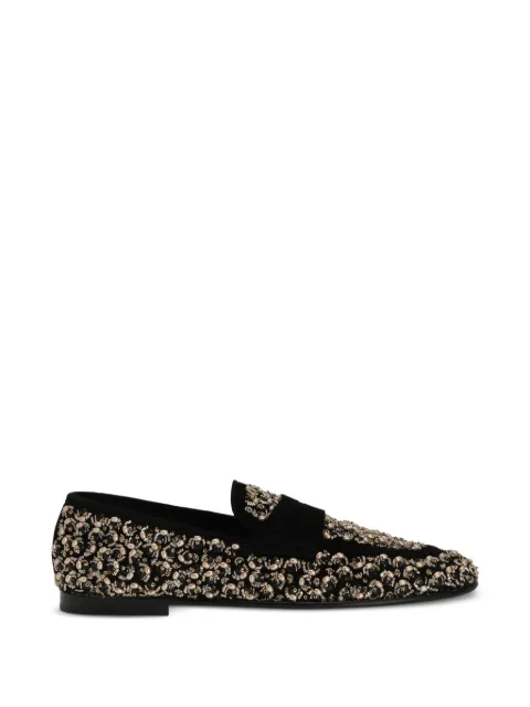Dolce & Gabbana embellished band slippers Black A50755A0184