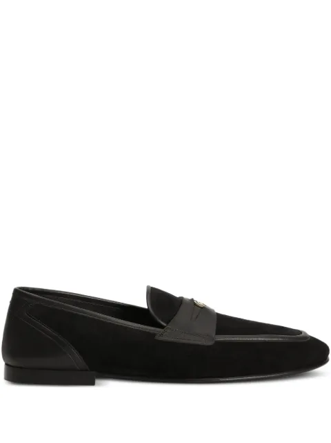 Dolce & Gabbana leather slippers Black A50741A0084