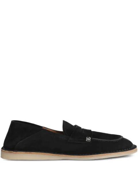 Dolce & Gabbana reversed calfskin slippers Black A50739AS707