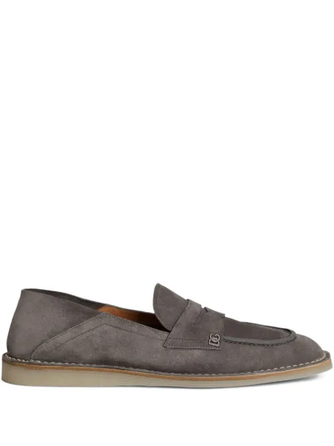 Dolce & Gabbana logo-plaque penny loafers Grey A50739AS707