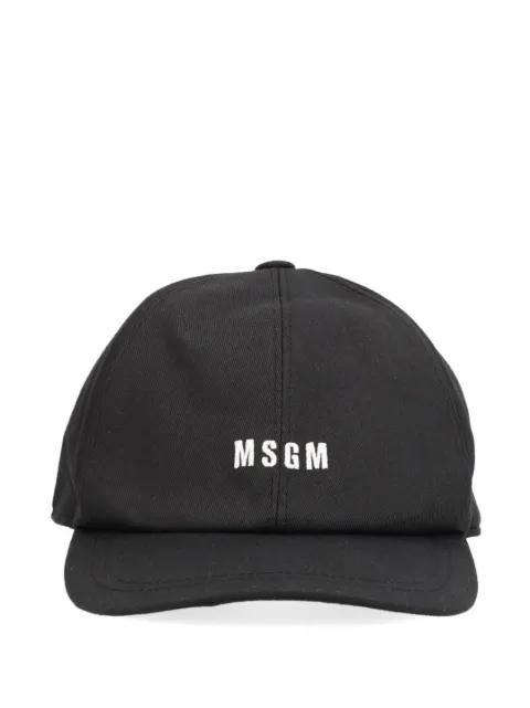 MSGM logo-embroidered cap Black 3940ML02257580