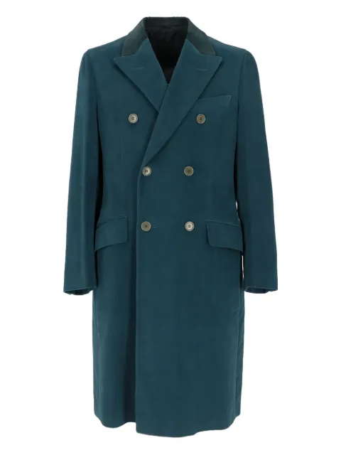 Romeo Gigli Pre-Owned 1990s double-breasted coat Green RG880PO
