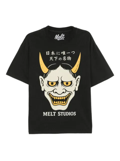 Melt graphic-print T-shirt Black MS5072BLACK