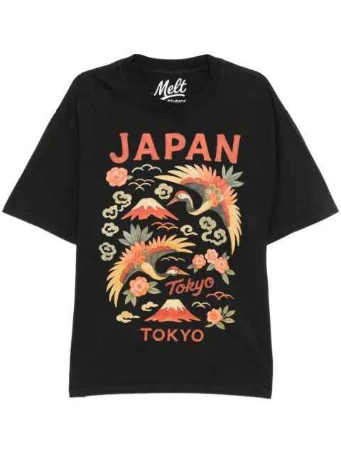 Melt graphic-print T-shirt Black MS5071BLACK