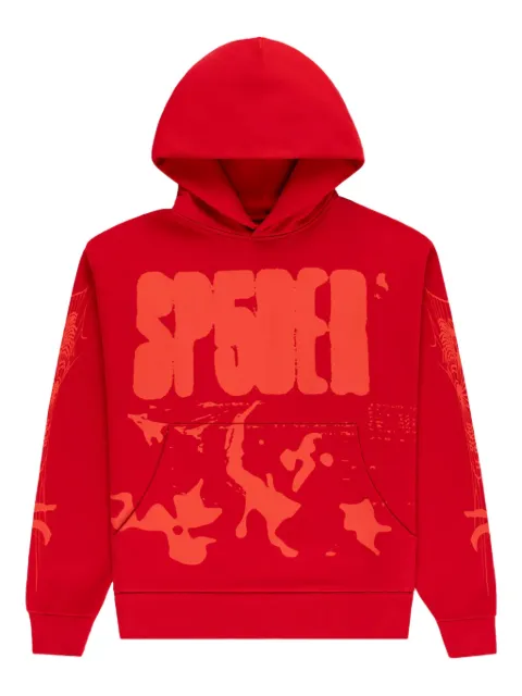 SP5DER X-Ray hoodie Red SP5DER207