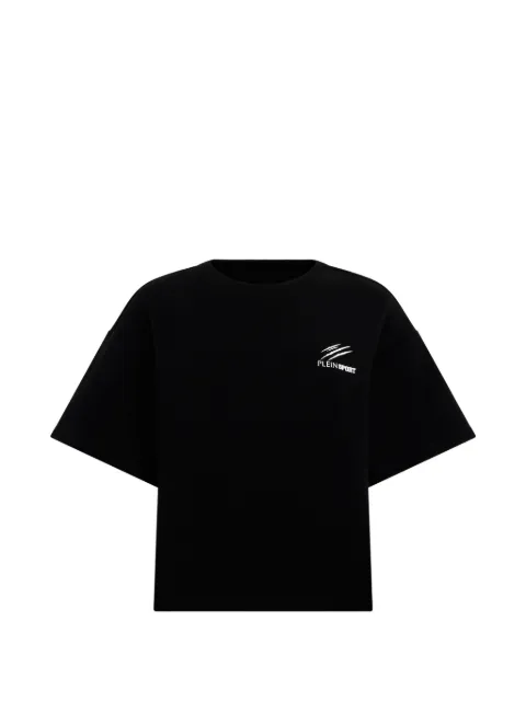 Plein Sport ribbed round-neck T-shirt Black SAFCWTK3894STE003N