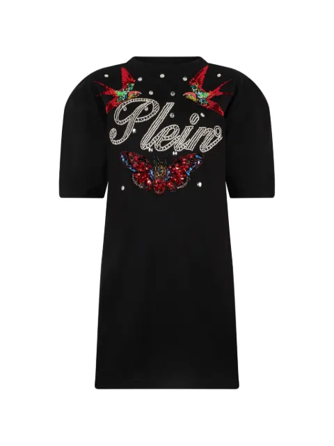 Philipp Plein mini open-back dress Black SAFCWTG0681PJY002N