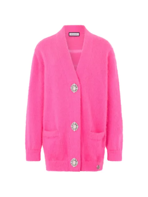 Philipp Plein cardigan Hexagon fluo Pink SAFCWKQ0166PKN002N