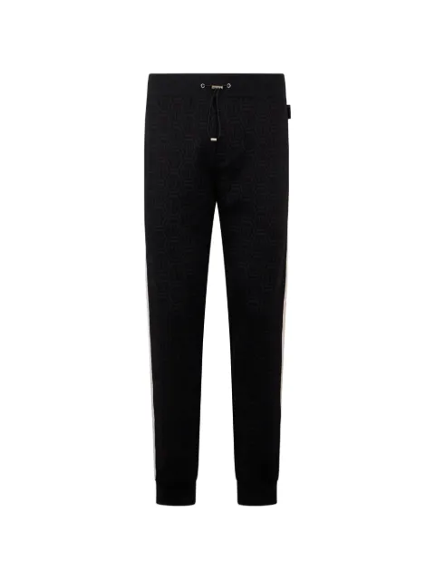 Philipp Plein jacquard monogram track pants Black SAFCMJT2825PTE003N