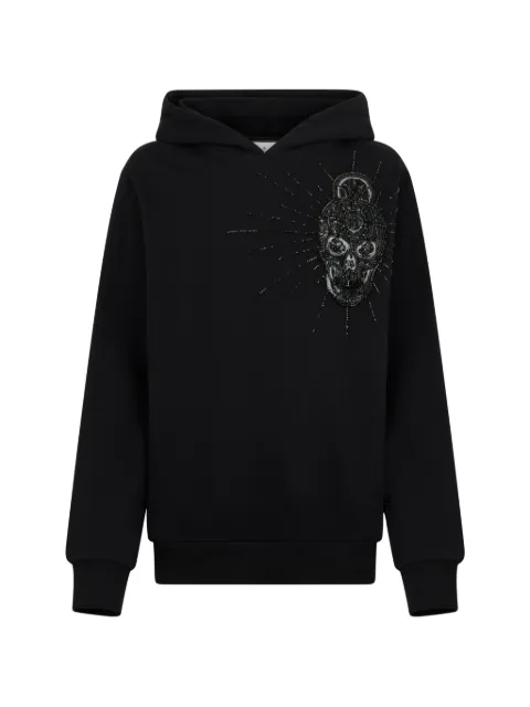 Philipp Plein skull-embellished hoodie Black SAFCMJB3934PTE180N