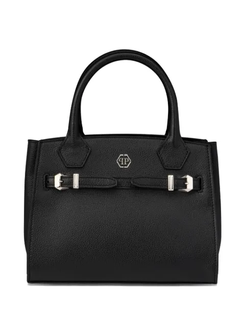 Philipp Plein small Dynasty leather tote bag Black SAFAWBA2193PLE010N