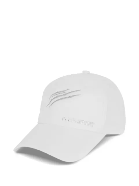 Plein Sport logo-lettering baseball cap White SAFAMAC0793STE003N