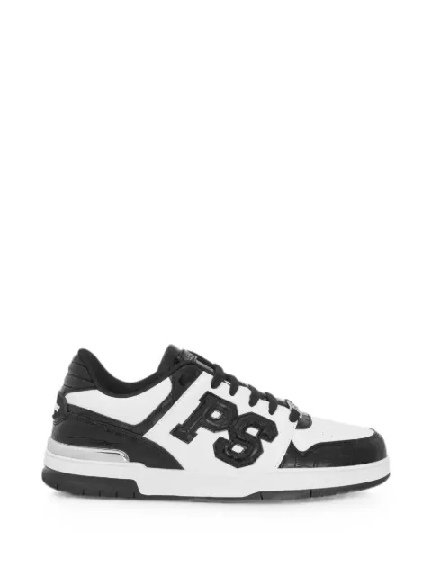 Plein Sport perforated-toe croc-effect sneakers White SAFSUSC0934SLE004N