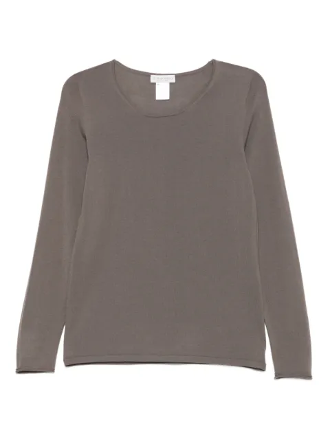 Le Tricot Perugia crew-neck top Brown 26269