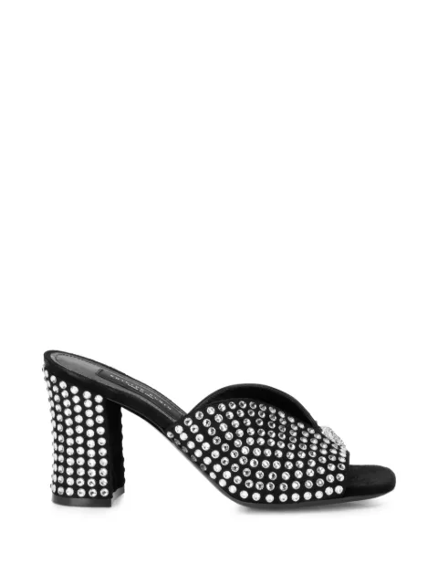 Philipp Plein rhinestone suede sandals Black SAFSWSA0767PLE010N