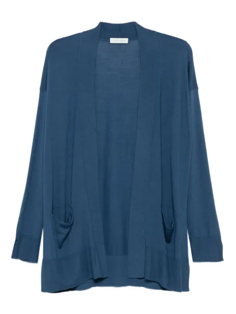 Le Tricot Perugia pocket cardigan Blue 26271