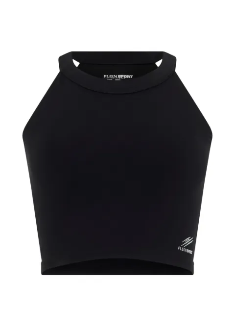 Plein Sport crop tank top Black SAFCWTK3921STE003N