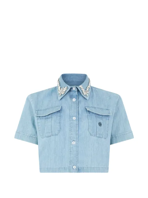 Philipp Plein short-sleeves shirt Blue SAFCWDP0079PDE039N