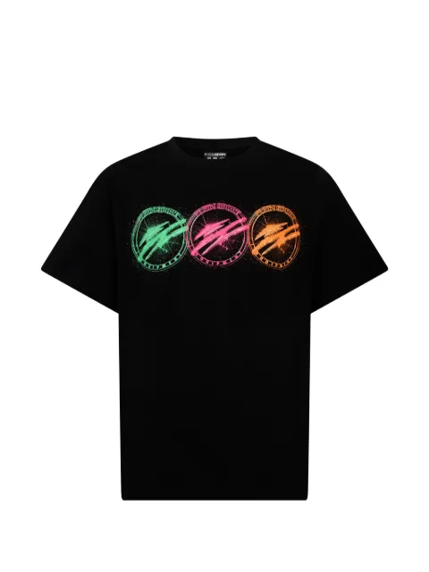Plein Sport round neck scratch T-shirt Black SAFCMTK8916SJY001N