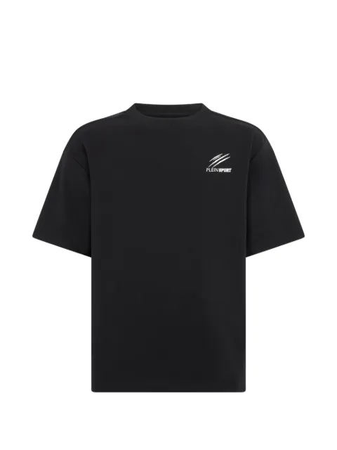 Plein Sport rubberised round neck T-shirt Black SAFCMTK8908STE003N