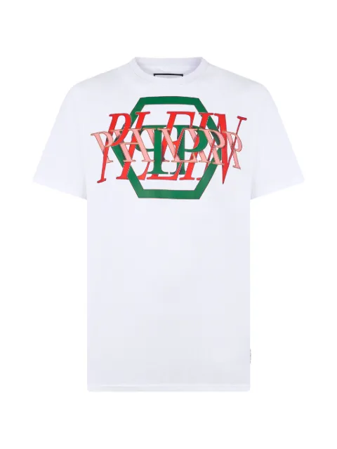 Philipp Plein logo T-shirt White SAFCMTK8897PJY002N