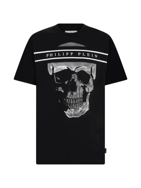 Philipp Plein round-neck skull-logo T-shirt Black SAFCMTK8881PJY002N