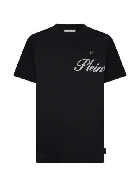 Philipp Plein round neck T-shirt signature Black SAFCMTK8880PJY002N