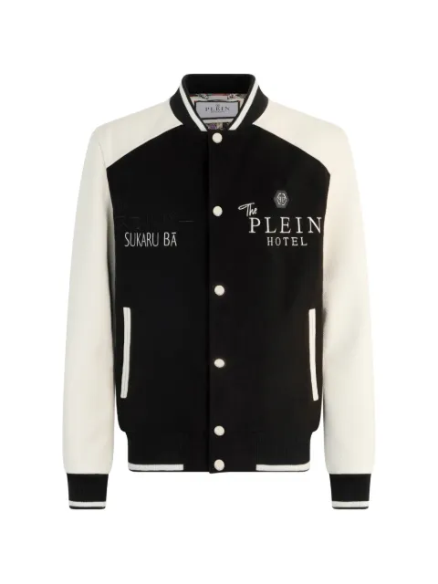 Philipp Plein rear-dragon-detail bomber jacket Black SAFCMLB1971PLE010N