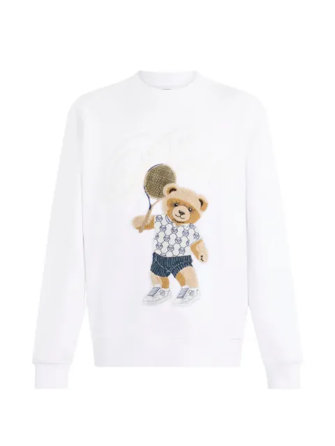 Philipp Plein crew-neck long-sleeve sweater White SAFCMJO1446PTE180N