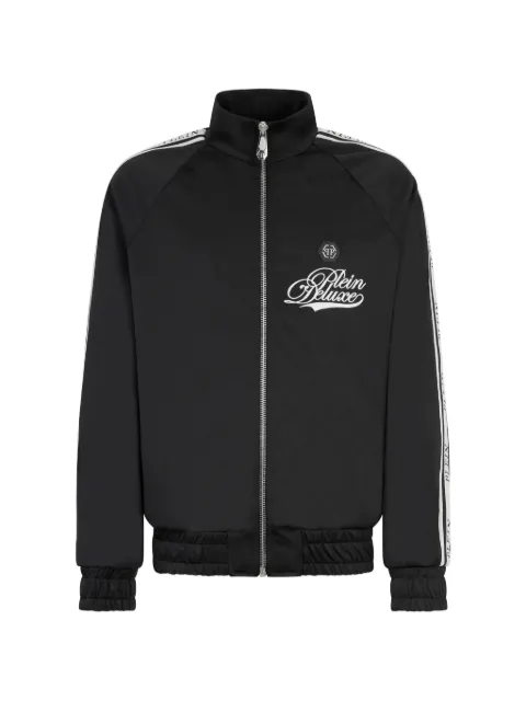 Philipp Plein stripe deluxe signature jacket Black SAFCMJB3882PTE003N