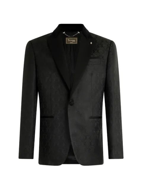Billionaire jacquard brocade blazer Black BAFCMRF2126BTE005N