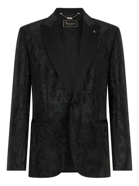 Billionaire brocade strass blazer Black BAFCMRF2128BTE004N