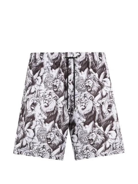 Billionaire animal-print swim shorts White BAFCMMX0212BTE004N