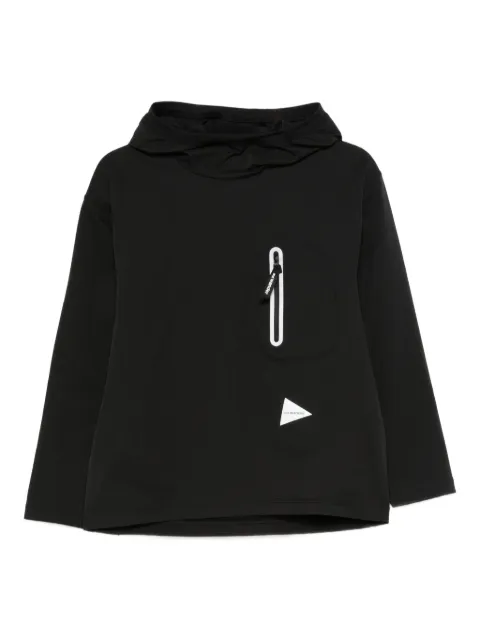 and Wander zip-pocket hoodie Black 5745254027