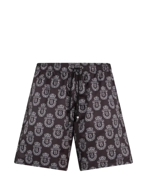 Billionaire logo-motif swim shorts Black BAFCMMX0206BTE004N